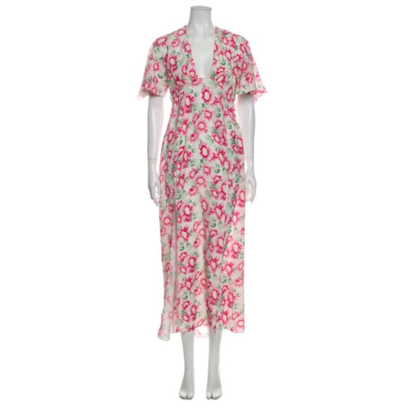 LES RÊVERIES Floral silk maxi dress - Picture 4 of 7